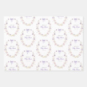 Wildflower Wrapping Paper Baby shower Gift Wrap (Voorkant 2)