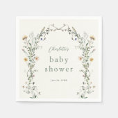 Wildflower Wreath Spring Baby shower Servet (Voorkant)