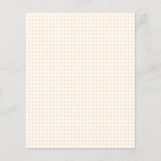 Wildflower & Yellow Bow Garden Baby shower Budget (Achterkant)