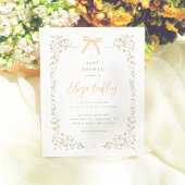 Wildflower & Yellow Bow Garden Baby shower Budget