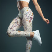 Wildflower Yoga Whimsical Waterverf Leggings
