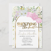 Wildflower Ze bindt de knoop Vrijgezellenfeest Kaart (Voorkant)