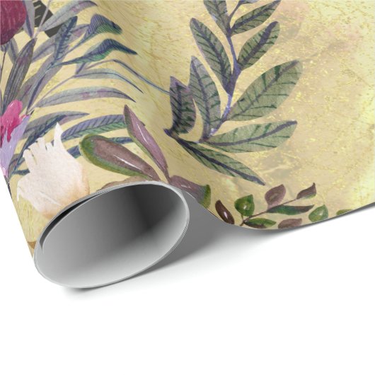 Wildflower Zebra Cadeaupapier (Rol Hoek)