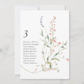 Wildflower Zitkaart Modern Floral Garden Kaart (Voorkant)