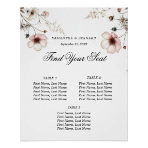 Wildflower zomer minimalistische zitgrafiek perfect poster