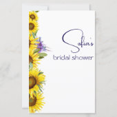 Wildflower zonnebloem vrijgezellenfeest spel jurk (Achterkant)