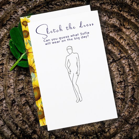 Wildflower zonnebloem vrijgezellenfeest spel jurk