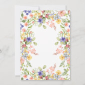 WildflowerBridal Douche Uitnodiging (Achterkant)