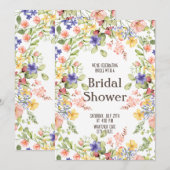 WildflowerBridal Douche Uitnodiging (Voorkant / Achterkant)