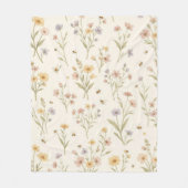 Wildflowerdeken – Knusse Wildflower Worp Fleece Deken (Voorkant)
