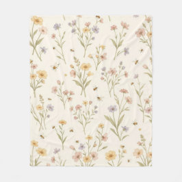 Wildflowerdeken – Knusse Wildflower Worp  Fleece Deken