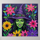 WildFlowerGemHeks Poster (Voorkant)