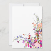 Wildflowers 1e verjaardag tijd capsule Letter Kaart (Achterkant)