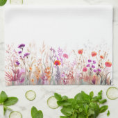 Wildflowers 2 keukenhanddoek (Gevouwen)