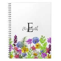 Wildflowers Aangepaste naam en Monogram