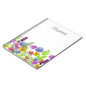 Wildflowers Aangepaste naam Notitieboek (Linkerzijde)