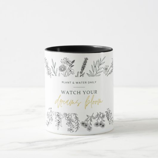 Wildflowers Accent Coffee Mok met inspirerende quo (Midden)
