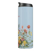 Wildflowers & Add your name Thermal Tumbler Thermosbeker (Geroteerd rechts)