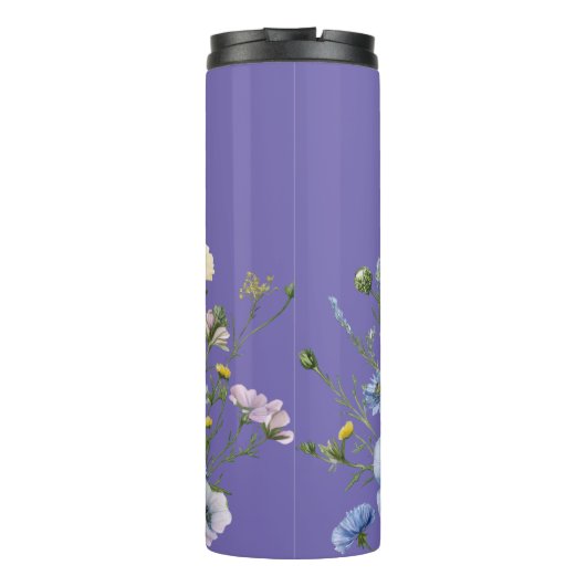 Wildflowers & Add your name Thermosbeker (Achterkant)