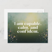 Wildflowers Affirmation Uplifting Message Briefkaart (Voorkant / Achterkant)