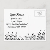 Wildflowers Afstudeerder fotokaart Uitnodiging Briefkaart (Achterkant)