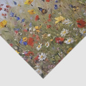 Wildflowers and Butterflies Decoupage Tissue Paper Tissuepapier (Detail)