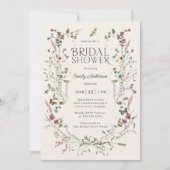 Wildflowers and Butterflies Floral Vrijgezellenfee Kaart (Voorkant)