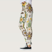 Wildflowers And Natural Seamless Pattern Leggings (Links)
