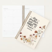 Wildflowers And Positive Quote Planner (Display)