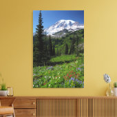 Wildflowers at Mount Rainier Canvas Afdruk (Insitu (Woonkamer))