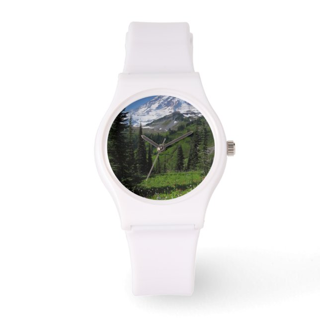 Wildflowers at Mount Rainier Horloge (Voorkant)