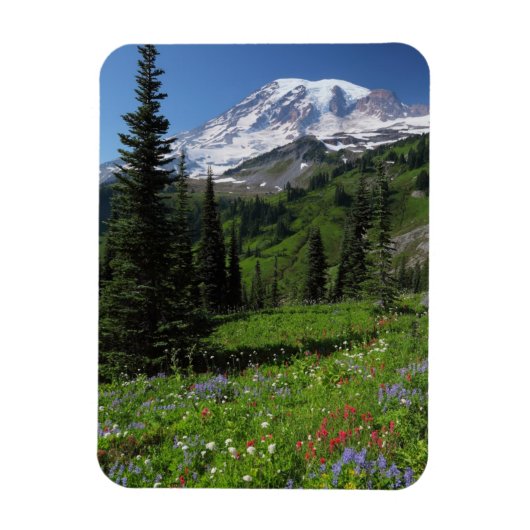 Wildflowers at Mount Rainier Magneet (Verticaal)