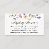 Wildflowers Baby in Bloom Display Shower Informatiekaartje (Voorkant)