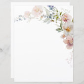 Wildflowers Baby in Bloom Elegant Modern (Voorkant / Achterkant)