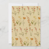 Wildflowers Baby in Bloom Shower Bloemenboog Kaart (Achterkant)