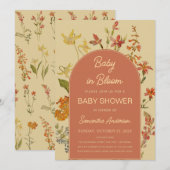 Wildflowers Baby in Bloom Shower Bloemenboog Kaart (Voorkant / Achterkant)