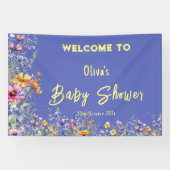 Wildflowers Baby shower Banner (Horizontaal)