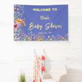 Wildflowers Baby shower Banner (Insitu)