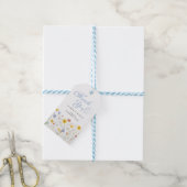 Wildflowers Baby shower Floral Bedankt Cadeaulabel (Met Touw)