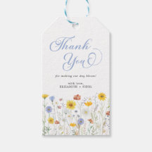 Wildflowers Baby shower Floral Bedankt