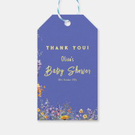 Wildflowers Baby shower Gift Label Cadeaulabel