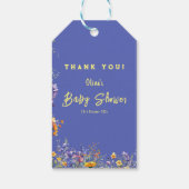 Wildflowers Baby shower Gift Label Cadeaulabel (Achterkant)
