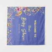Wildflowers Baby shower Tapestry Wandkleed (Voorkant (horizontaal))