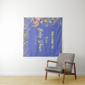 Wildflowers Baby shower Tapestry Wandkleed (In Situ (horizontaal))