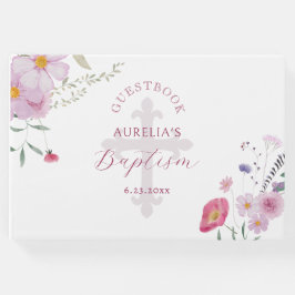 Wildflowers Baptism Guest Book Gastenboek