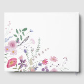 Wildflowers Baptism Guest Book Gastenboek (Achterkant)