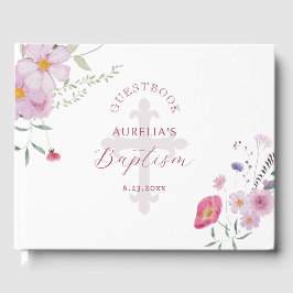 Wildflowers Baptism Guest Book Gastenboek