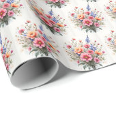 Wildflowers Beautiful Modern Luxury Collection Cadeaupapier (Rol Hoek)