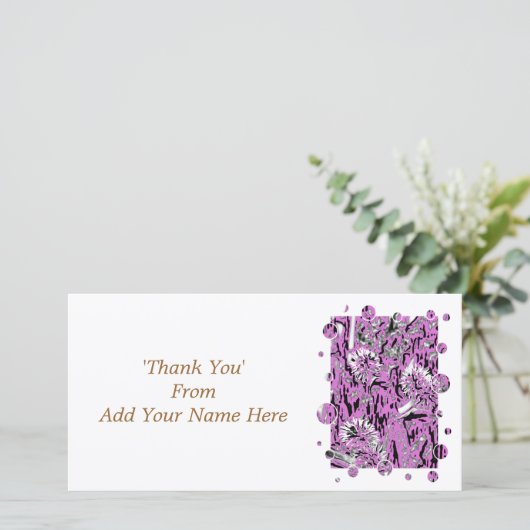 WILDFLOWERS BEDANKKAART (Staand voorkant)