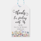 Wildflowers Bedankt Gift Label Cadeaulabel (Achterkant)